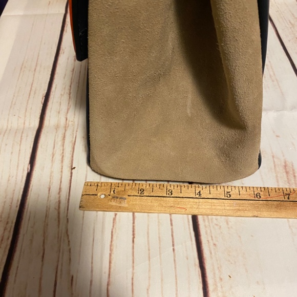 Welden Saunter Leather Suede Handbag Tri-Color Artisian Leatherwork - Picture 12 of 16